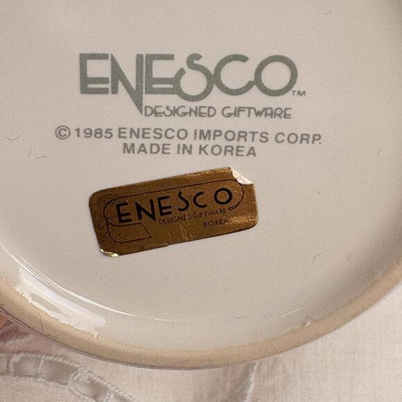 Vintage Enesco 1985 Pastel Easter‎ Colorful Checkered Mug Enesco Vintage 1980s - Picture 3 of 10